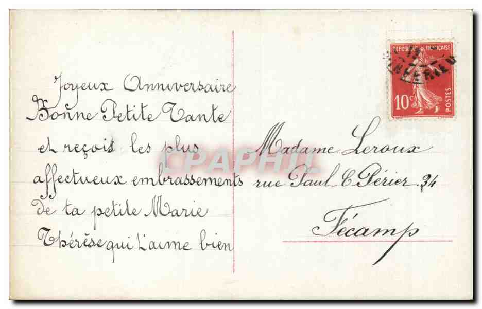 Jeune femme en robe légère — portrait en ovale — photographe RR n°273w/6 — Achterkant