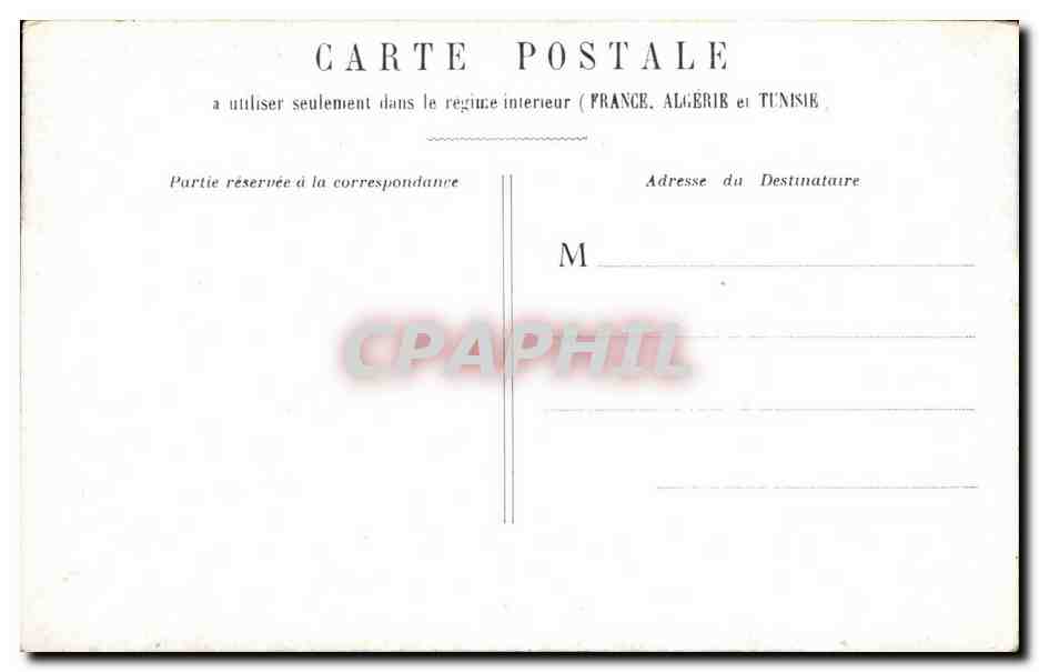 CPA Paris Trocadero — Rückseite