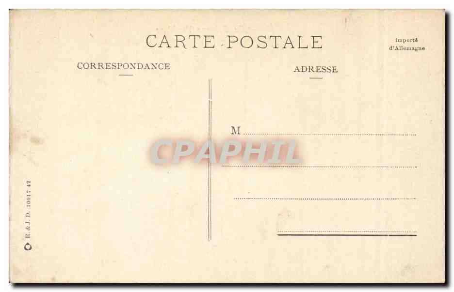 CPA Paris La colonne Vendome — Rückseite