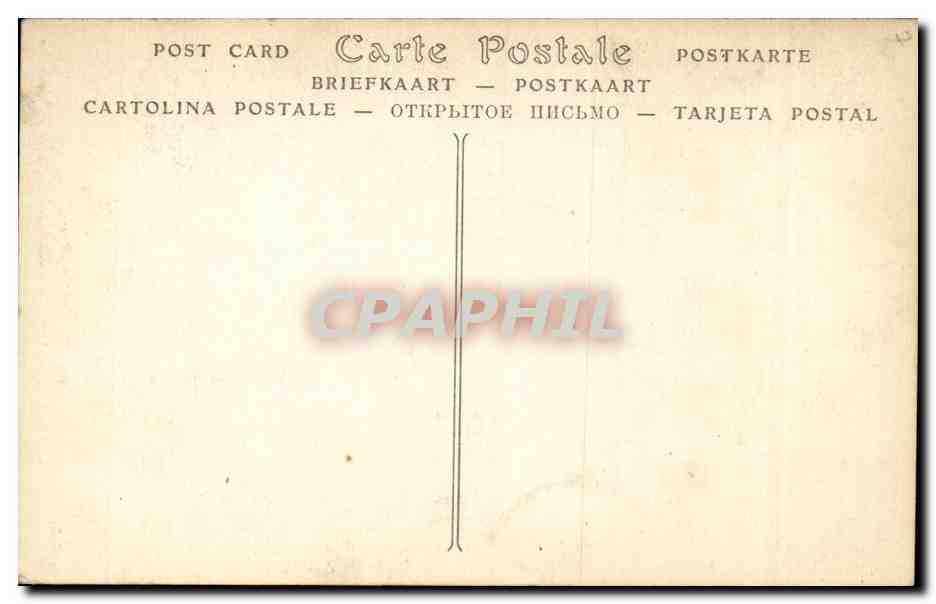 CPA Paris Notre Dame Facade Tympan du portail central — Rückseite
