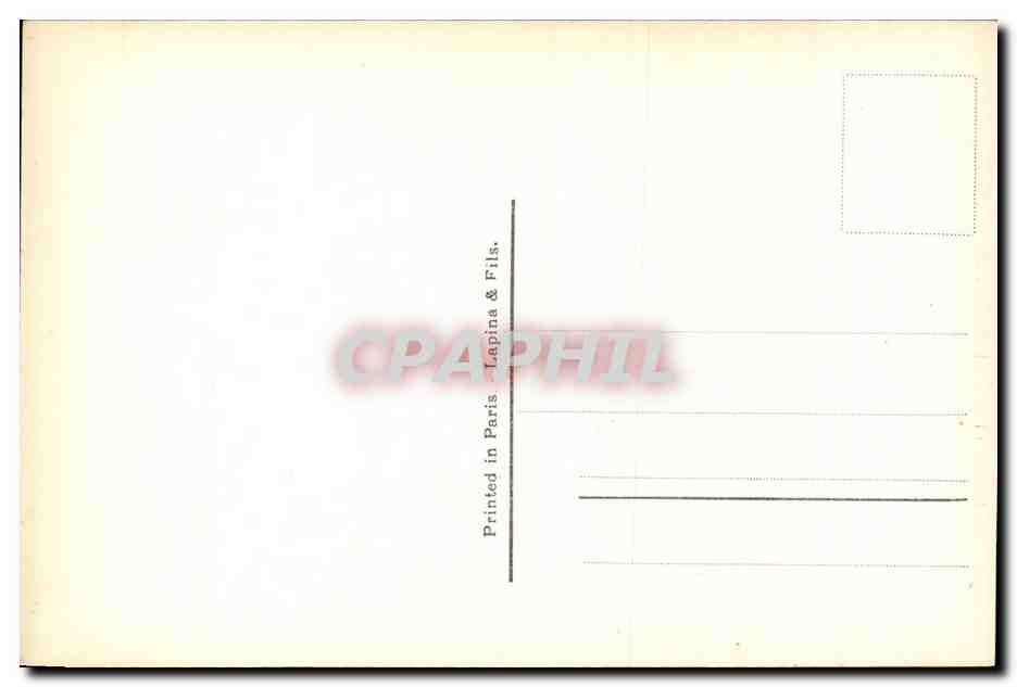 CPA Fantaisie Bibliotheque Nationale La dame du palais de la reine — Verso