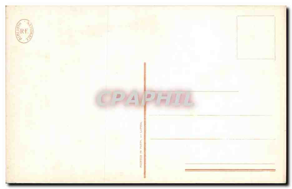 CPA Fantaisie Bibliotheque Nationale N'ayez pas peur ma bonne amie — Verso