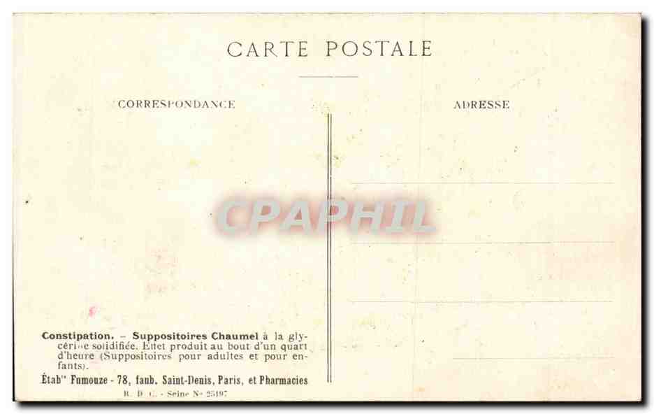 CPA Fantaisie Fleur Nicotine Tabac Tobacco Famille des Solanees — Rückseite