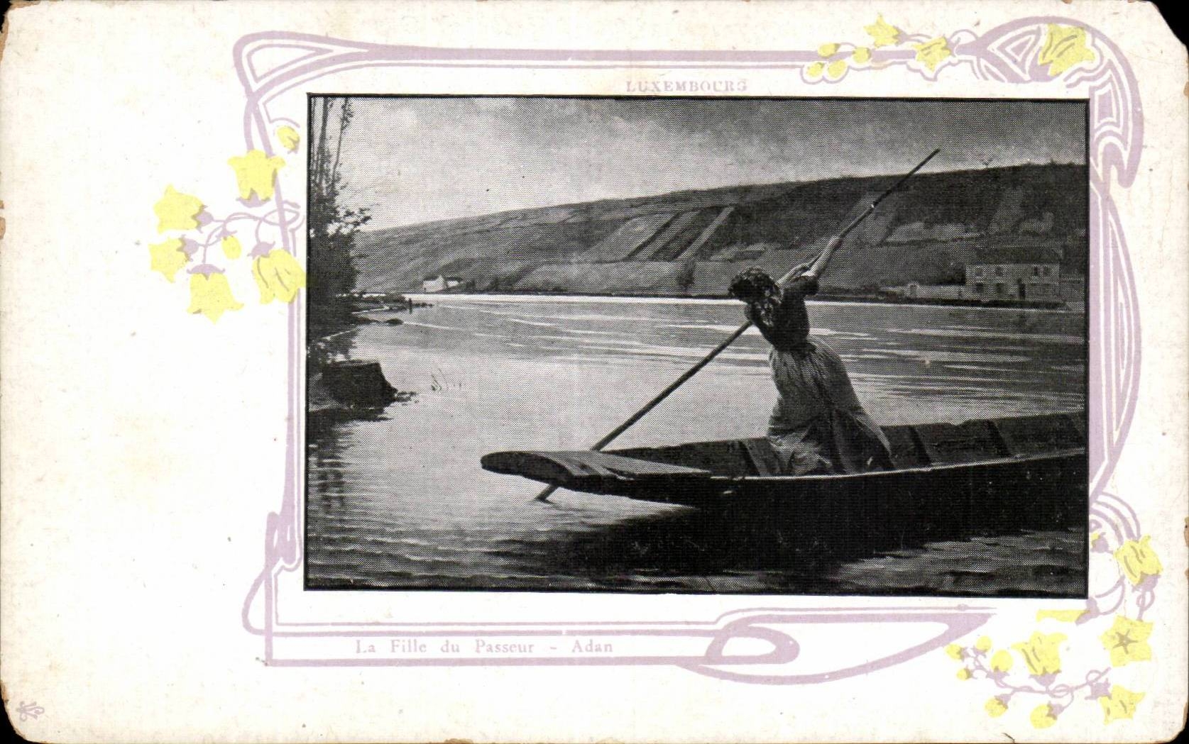 CPA Fantaisie La fille du passeur Adan