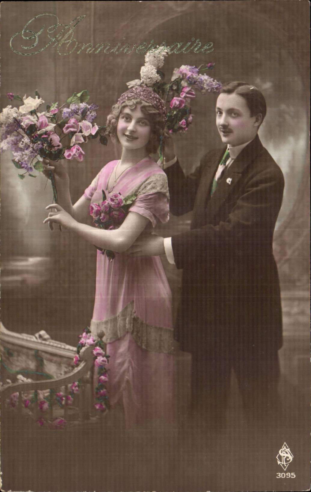 Couples — Anniversaire de mariage — Éditeur anonyme, n° 3095
