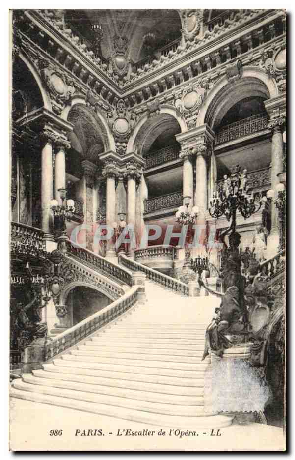 CPA Paris Escalier de l'opera