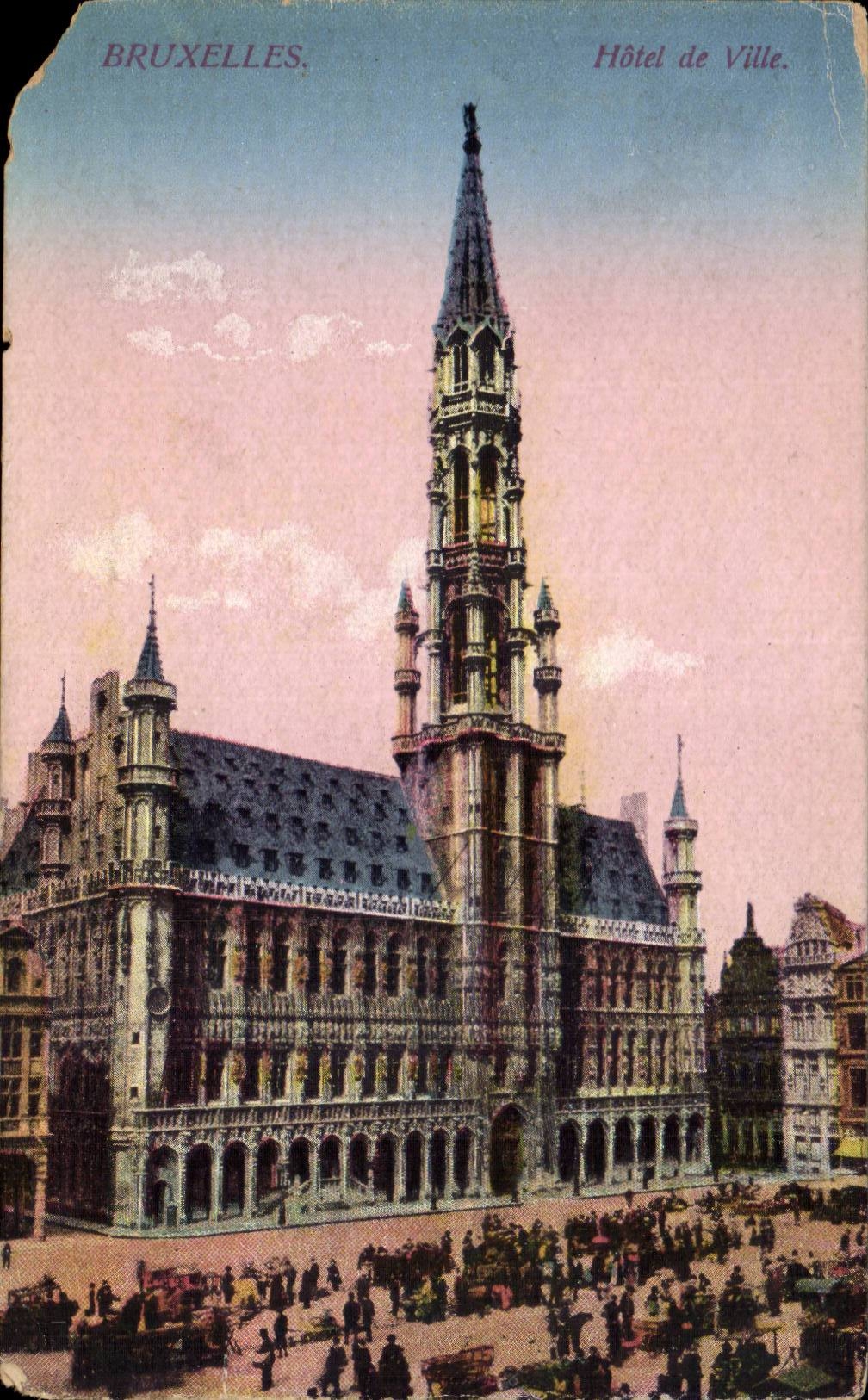CPA Bruxelles Hotel de ville