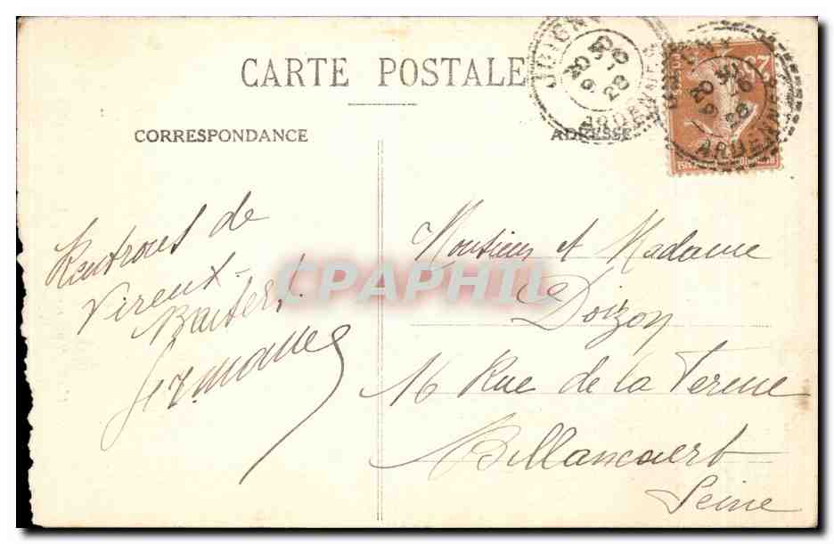 CPA Illy Interieur de l'eglise Ambulance en 1870 — Rückseite