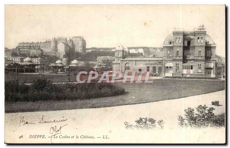CPA Dieppe Le casino et le chateau