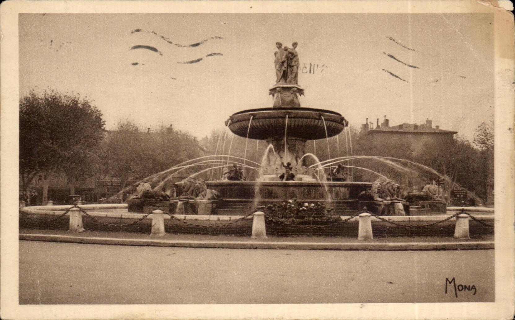 Die Fontaine de la Rotonde — Aix-en-Provence — Kunstausgabe MONA