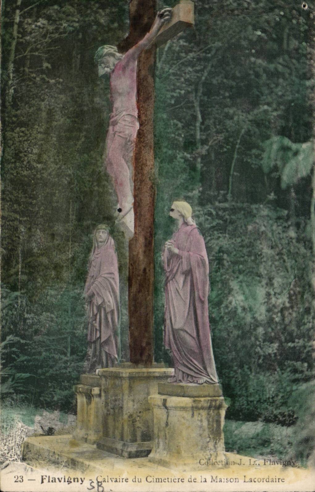 Calvaire du cimetière de la Maison Lacordaire — Flavigny — Collection J. L. Flavigny