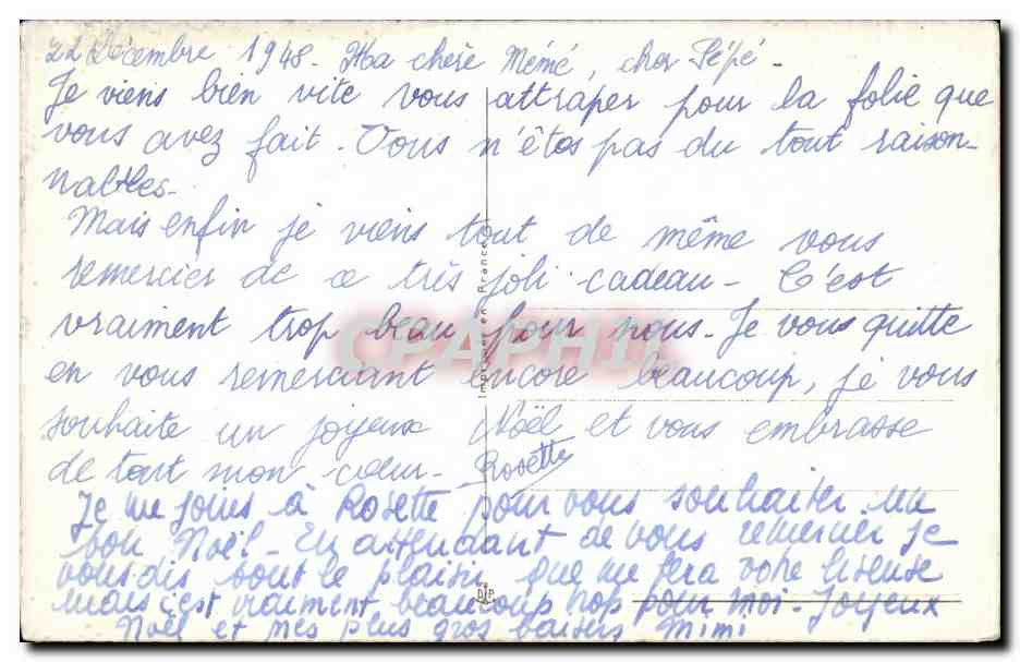 CPA Fantaisie Enfants Ange Angel Joyeux Noel Christmas — Rückseite