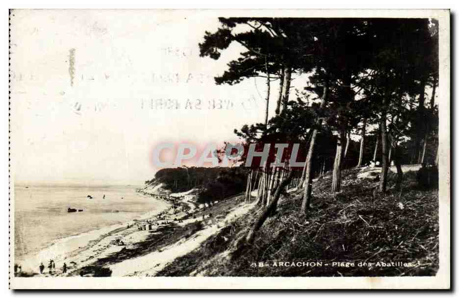 CPA Arcachon Plage des Abatilles