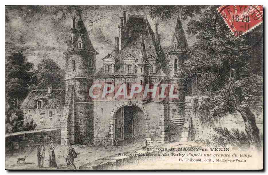 CPA Environs de Magny en Vexin Ancien chateau de Buhy 