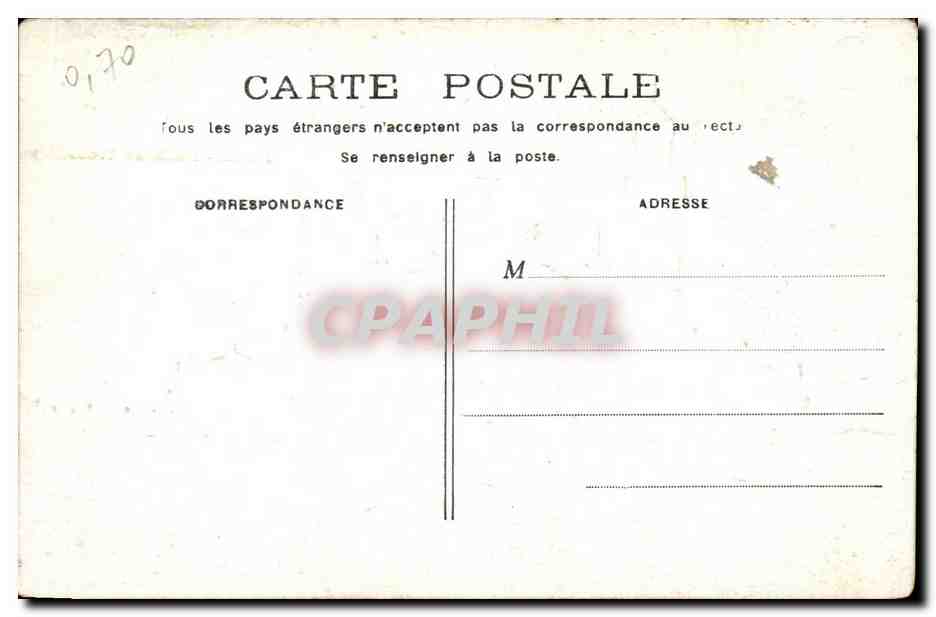 Paris CPA Palais du Trocadero — Rückseite