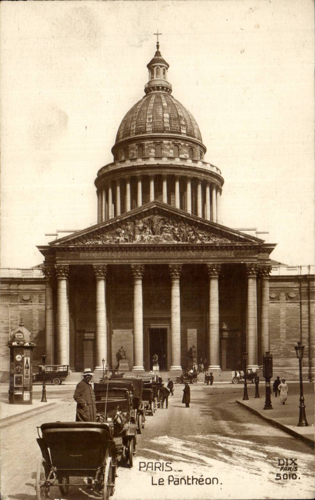 Paris CPA Pantheon et Eglise Ste Genevieve