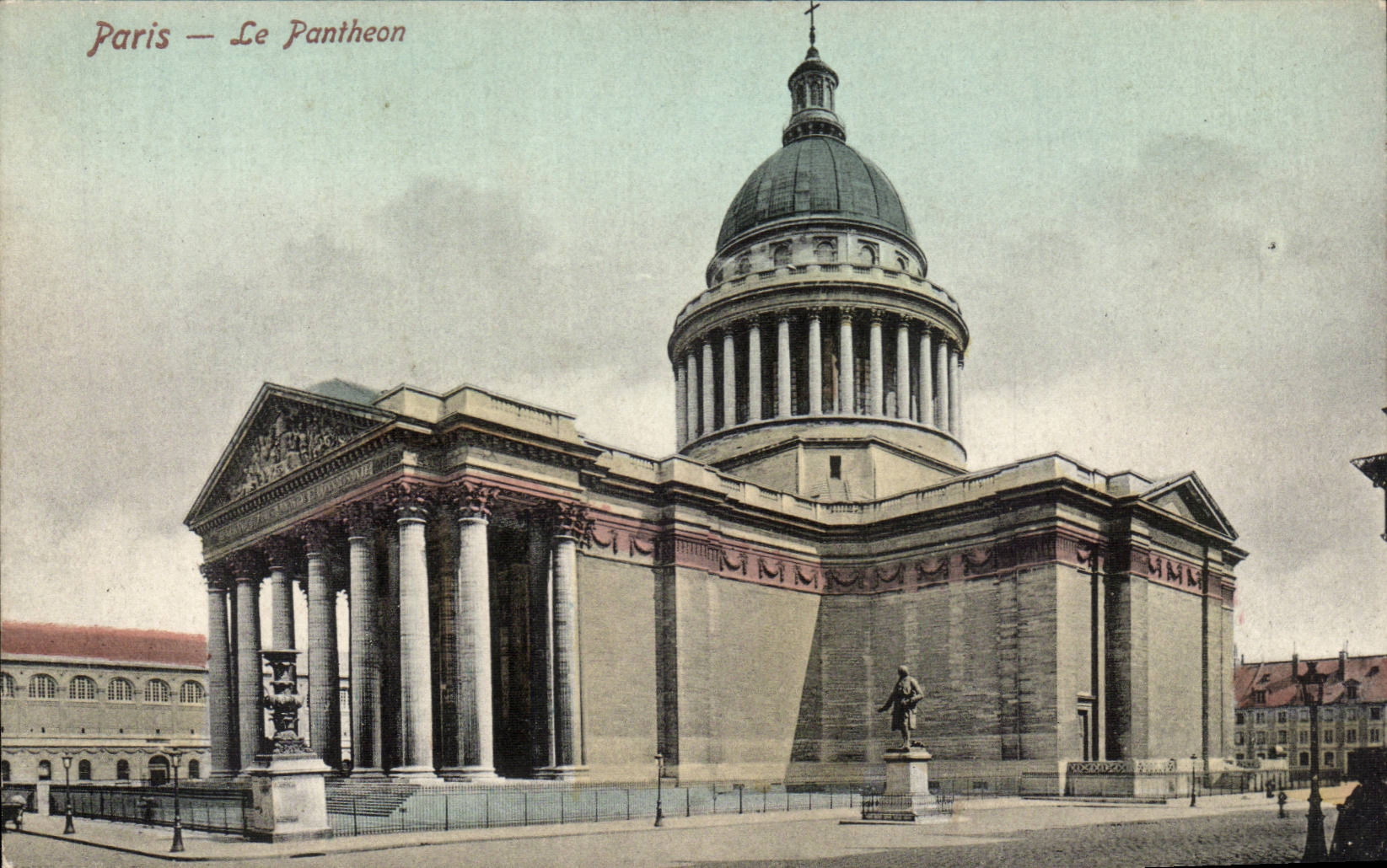 Paris CPA Pantheon et Eglise Ste Genevieve