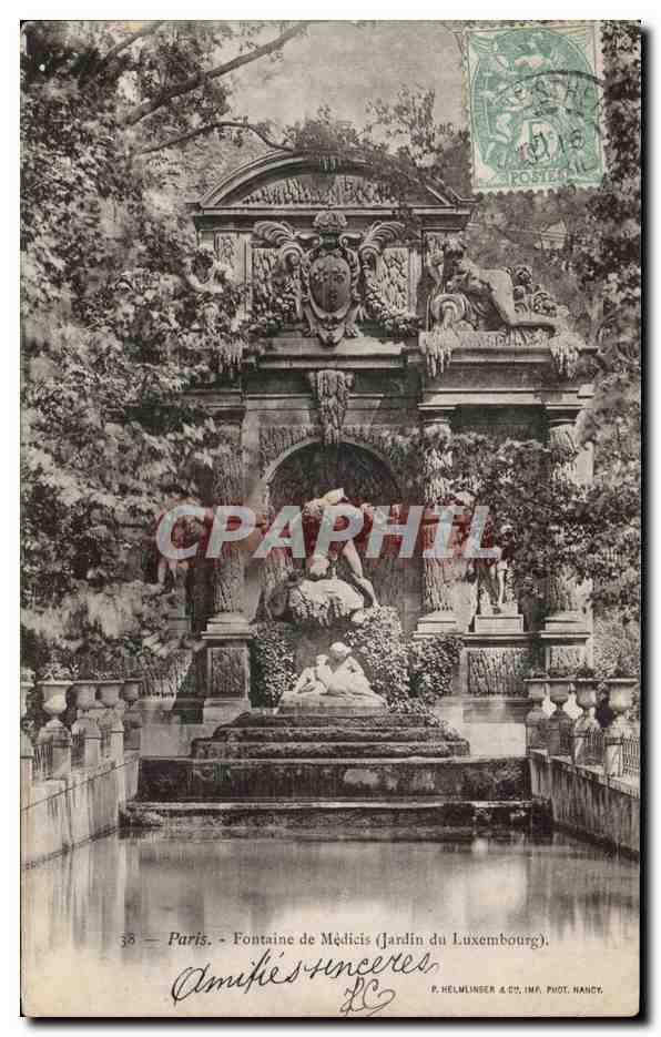 Paris CPA Fontaine de Medicis Jardin du Luxembourg