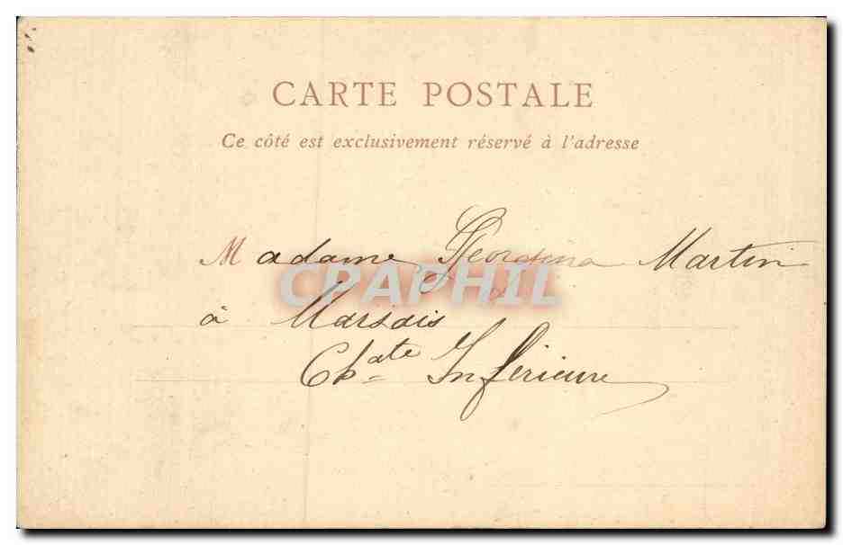 Paris CPA Pont au change et le palais de justice — Rückseite