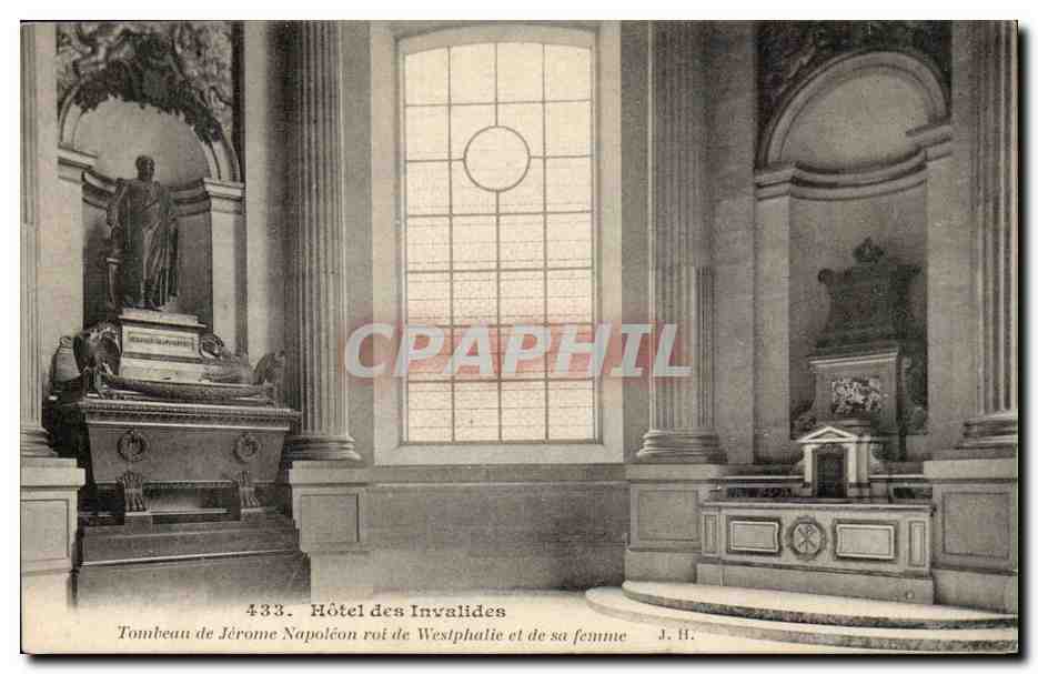 Paris CPA Hotel des Invalides Tombeau de Jerome Napoleon roi de Westphalie et de sa femme