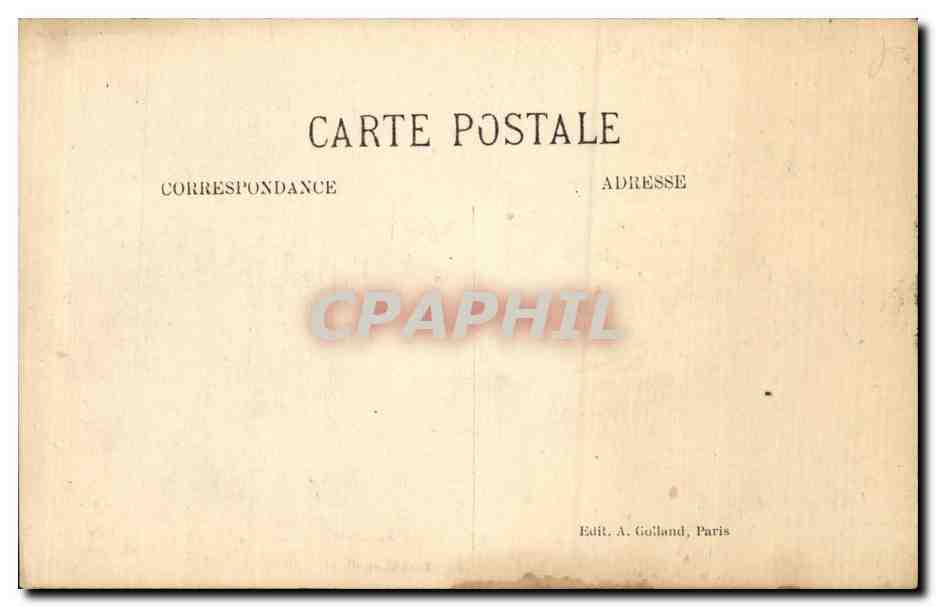 Paris CPA Pantheon — Rückseite
