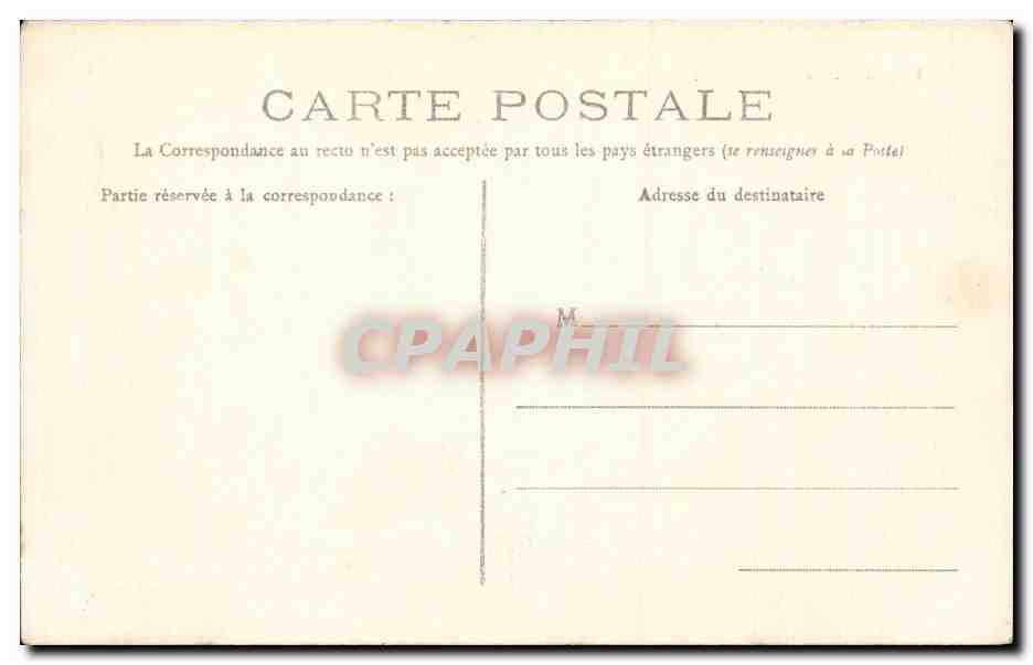 Paris CPA Avenue Nicolas II — Verso