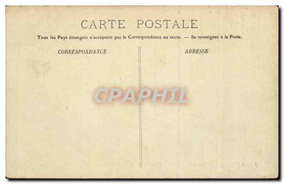 Paris CPA Pont Alexandre III le grand et le petit palais — Verso