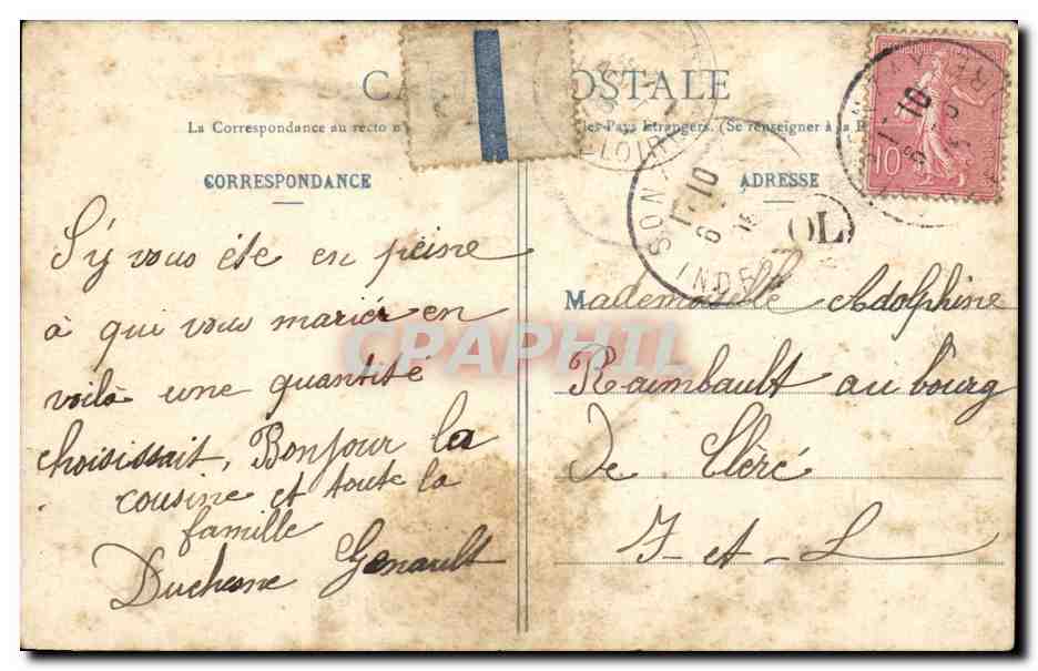CPA Fantaisie Femmes Bonne fete — Rückseite
