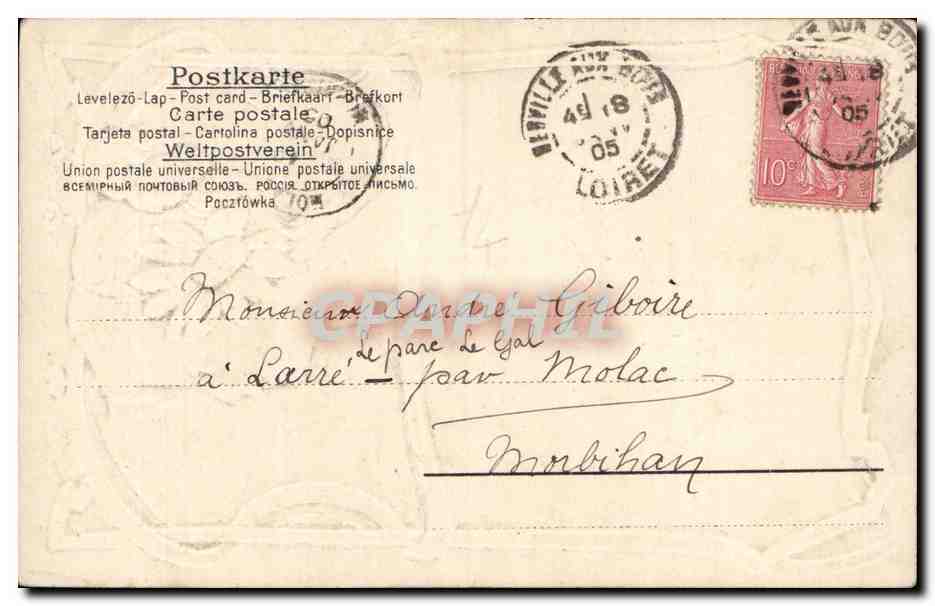 Portrait de femme — souvenir d'un ami dévoué — éditeur Daroche, n°11 — Verso