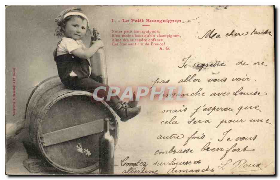 CPA Fantaisie Enfant Le petit Bourguignon