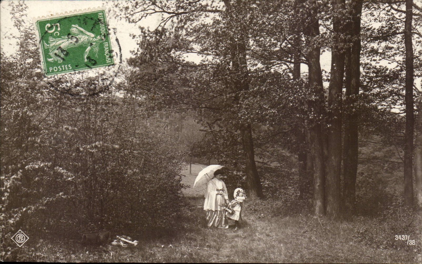 CPA Fantaisie Femme et enfant