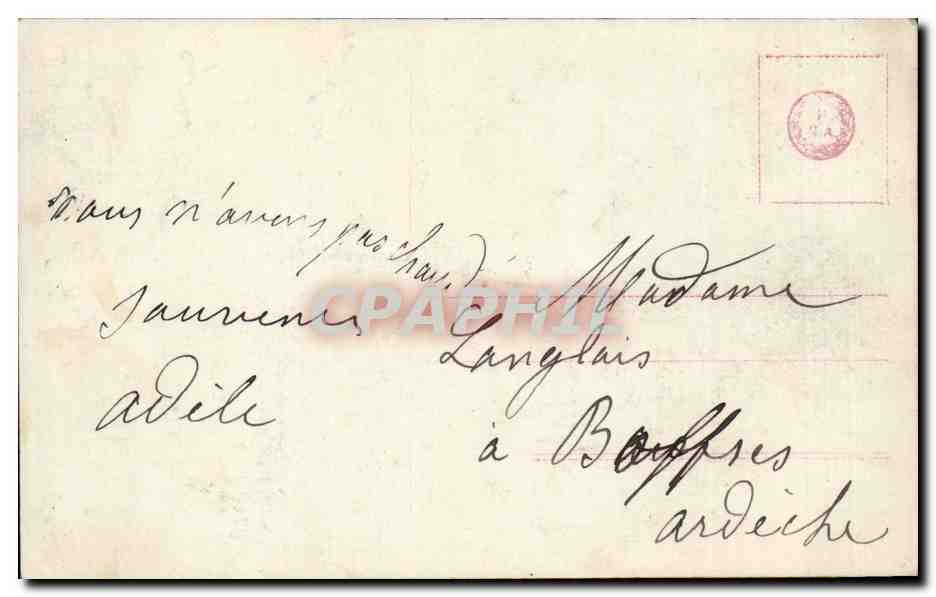 CPA Fantaisie Femme et enfant — Verso