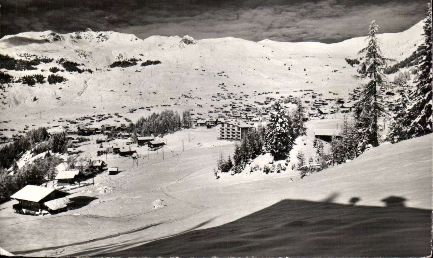 CPA Verbier Vue generale avec la Pierre a Voir et la region de Saveleyres