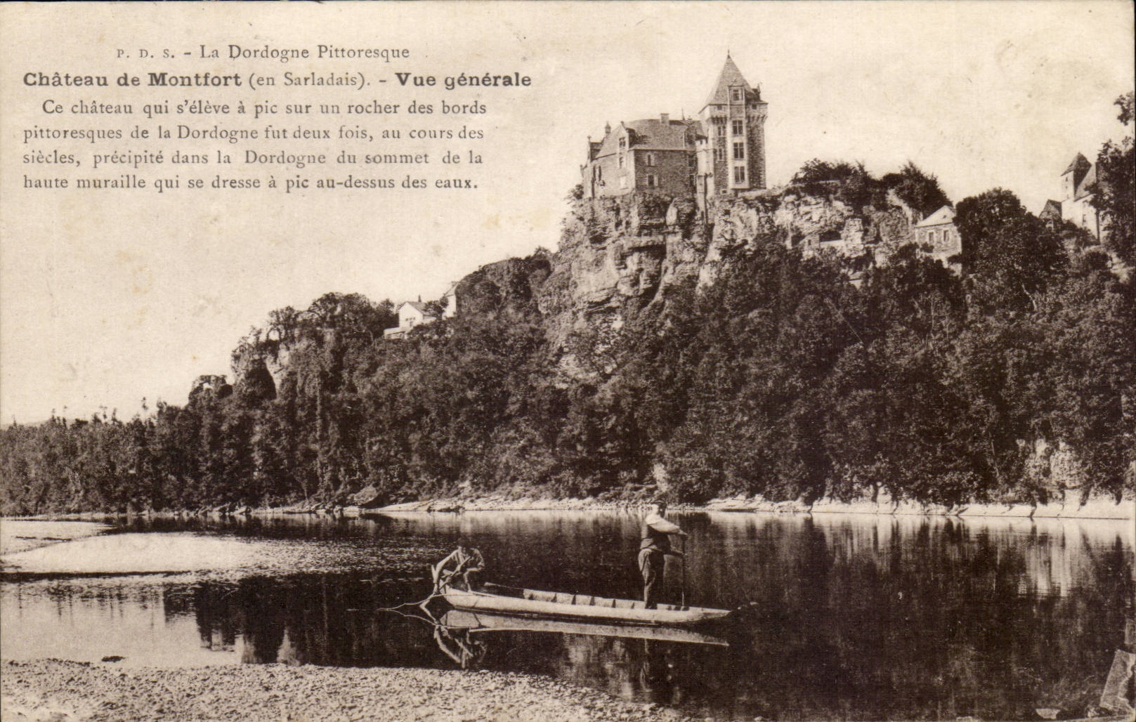 Château de Montfort (en Sarladais) — Vue générale — P.D.S.