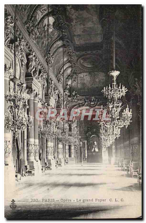 Paris CPA Opera Le grand foyer