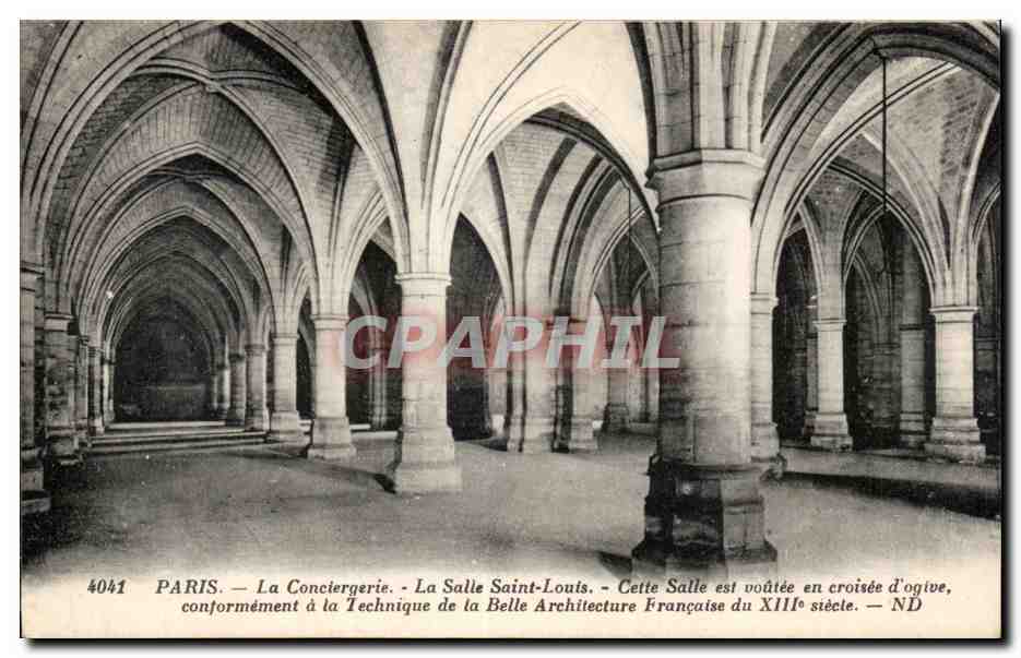 Paris CPA Conciergerie Salle Saint Louis 