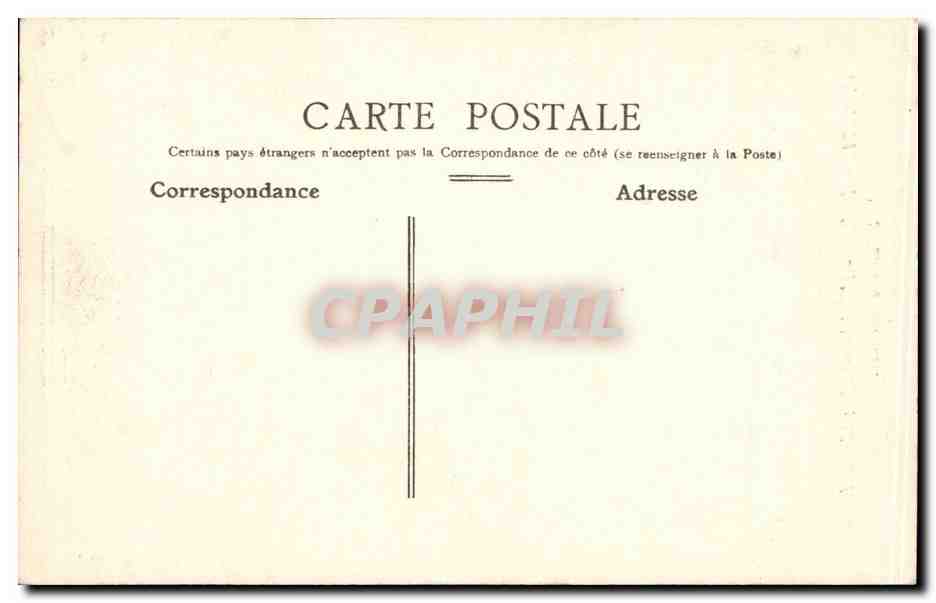 Paris CPA Hotel de ville Cheminee du salon des arcades — Verso