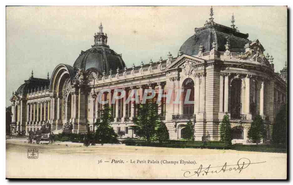 Paris CPA Petit Palais Champs Elysees