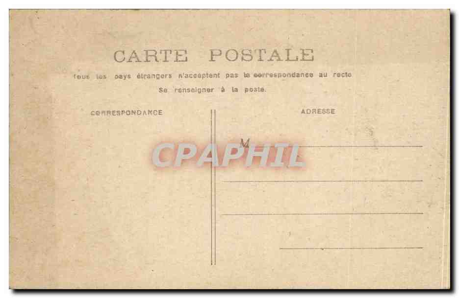 Paris CPA Cour du Carrousel — Rückseite