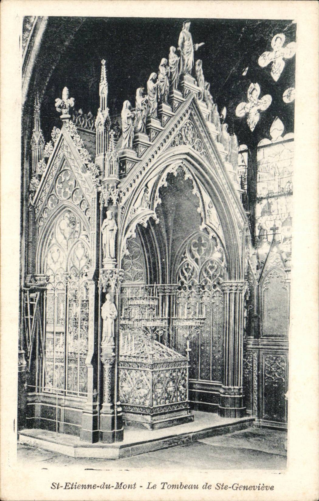 Paris CPA St Etienne du Mont Le tombeau de Ste Genevieve