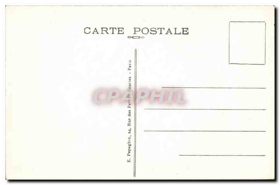 Paris CPA Hotel des Invalides — Rückseite