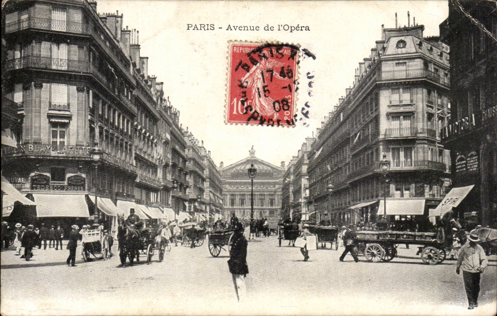 Paris CPA Avenue de l'opera