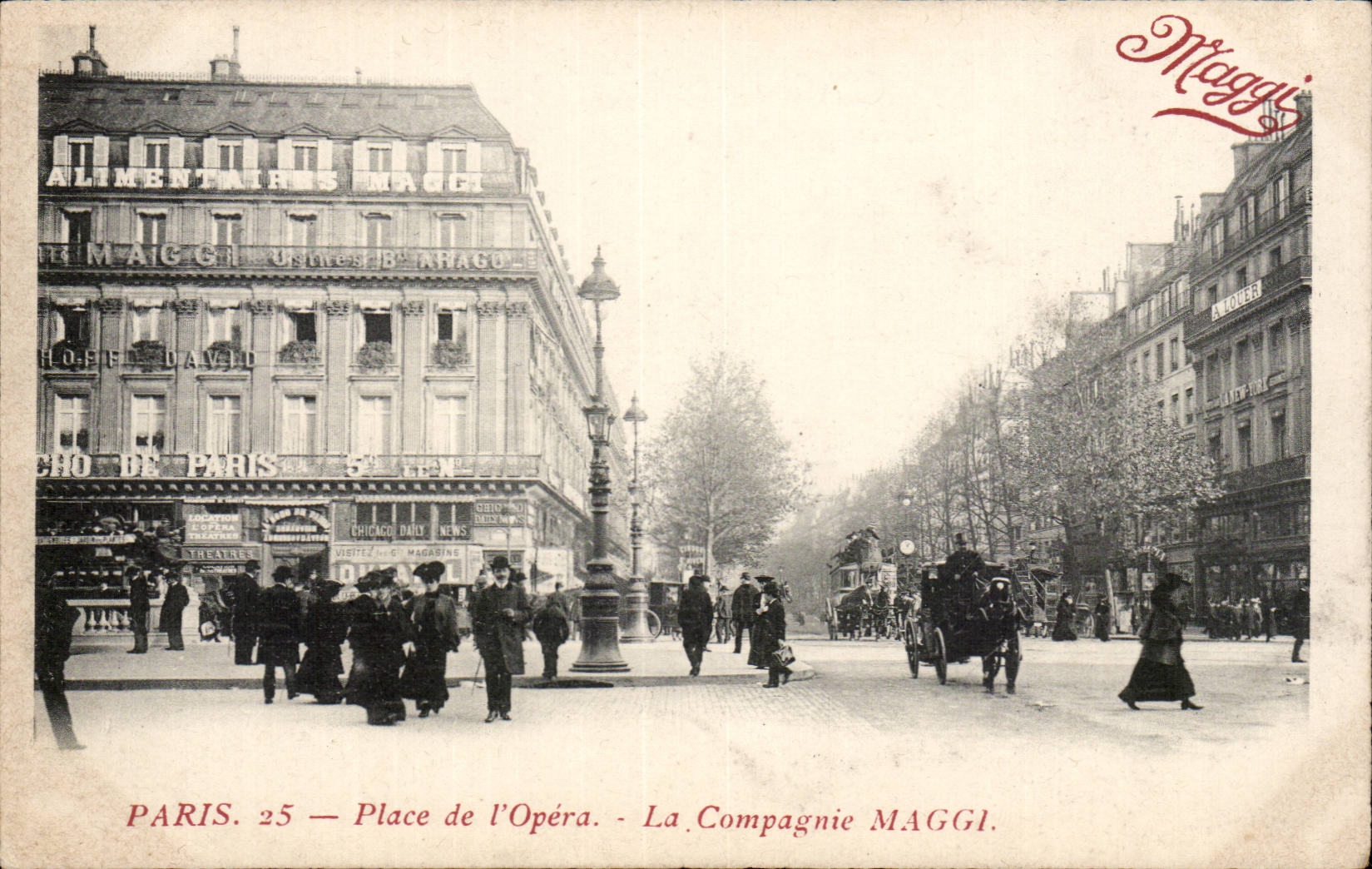 Paris CPA Place de l'opera La compagnie Maggi