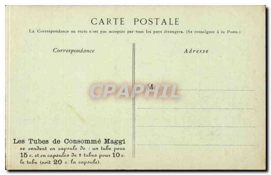 Paris CPA Place de l'opera La compagnie Maggi — Rückseite