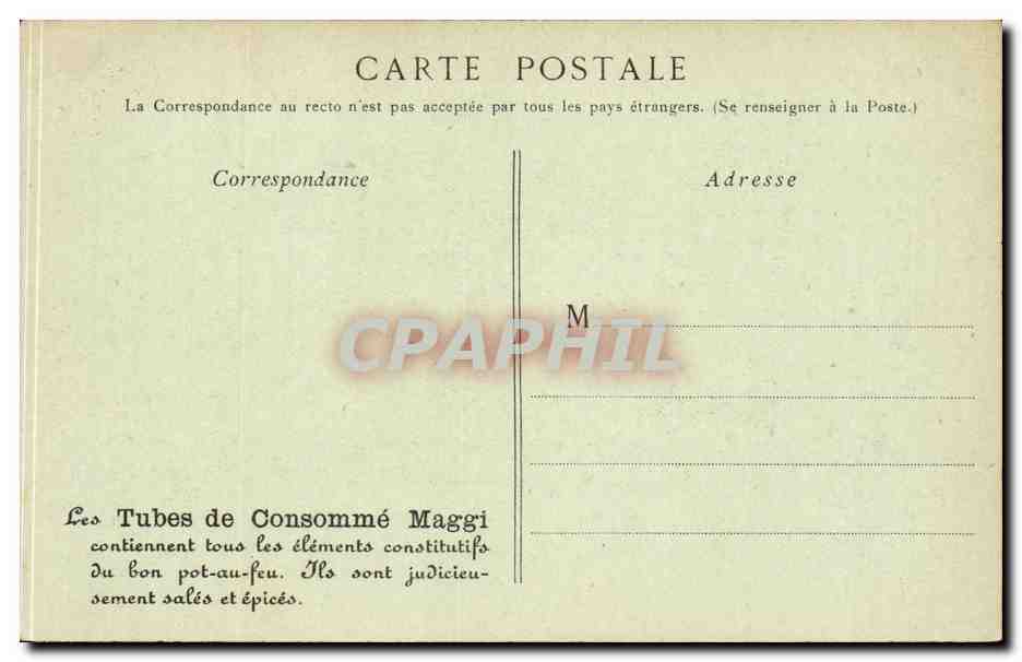 Paris CPA Place de l'opera La compagnie Maggi — Rückseite