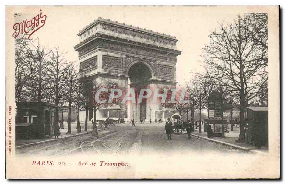 Paris CPA Arc de TRiomphe La compagnie Maggi