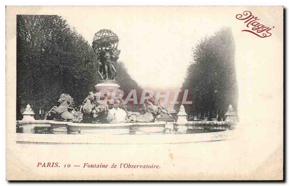 Paris CPA Fontaine de l'observatoire La compagnie Maggi