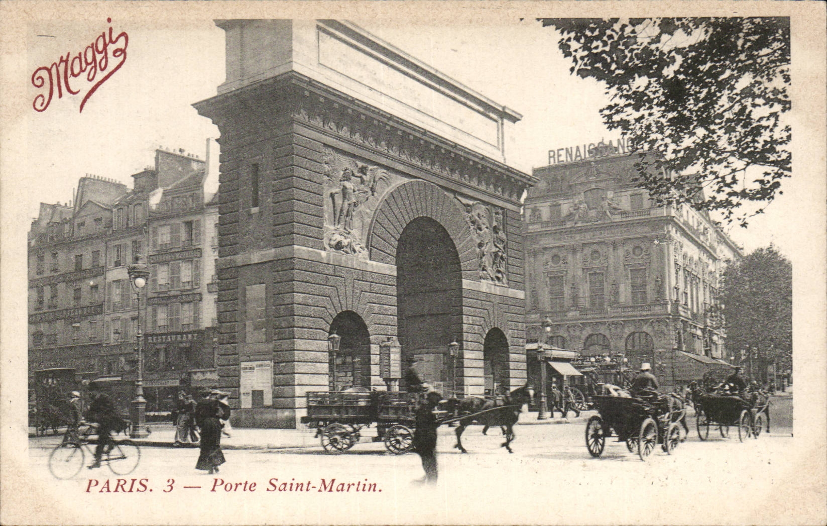 Paris CPA Porte Saint Martin La compagnie Maggi