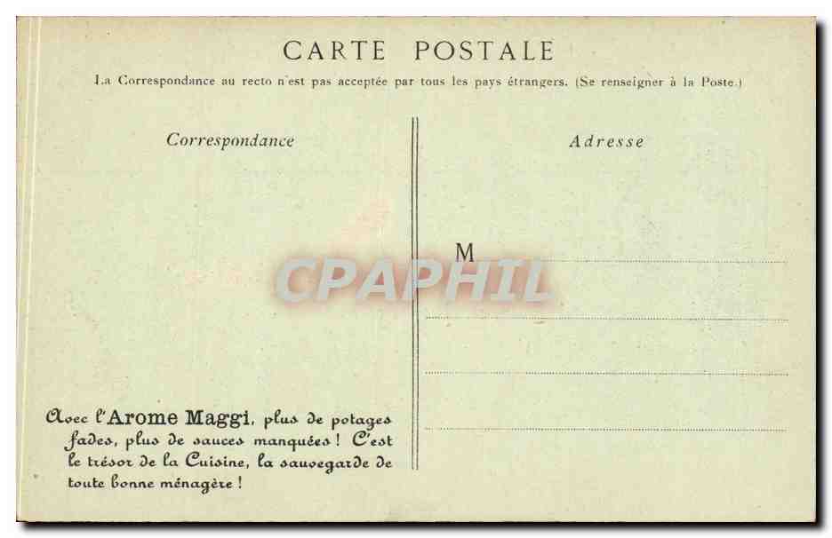 Paris CPA Palais du Luxembourg La compagnie Maggi — Rückseite