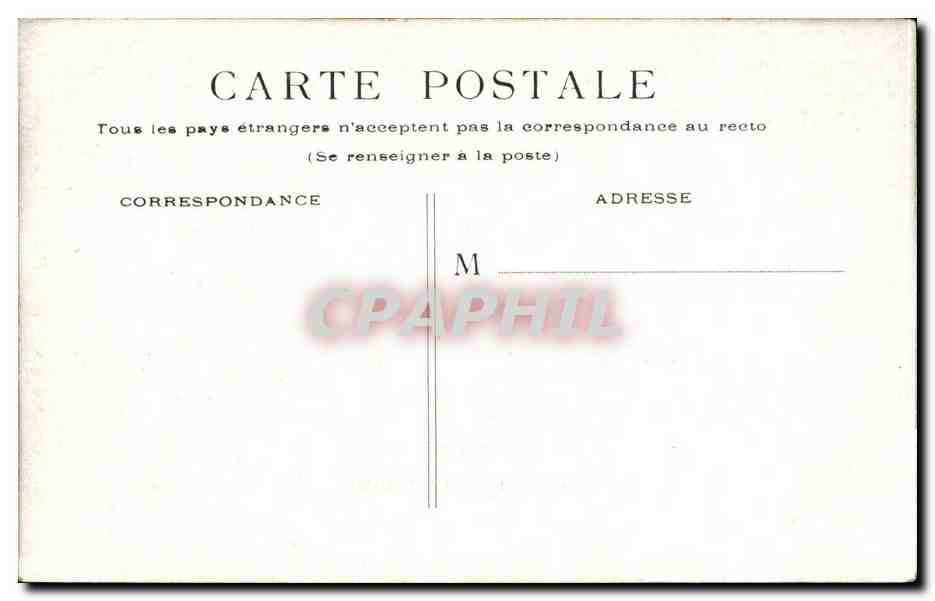 Paris CPA Bois de Boulogne la cascade — Rückseite